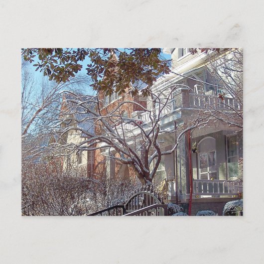 Winterbild der Altstadt von Louisville Postkarte (Vorderseite)