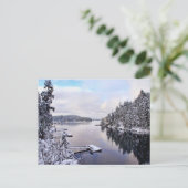 Winterbild Postkarte (Stehend Vorderseite)