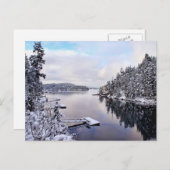 Winterbild Postkarte (Vorne/Hinten)