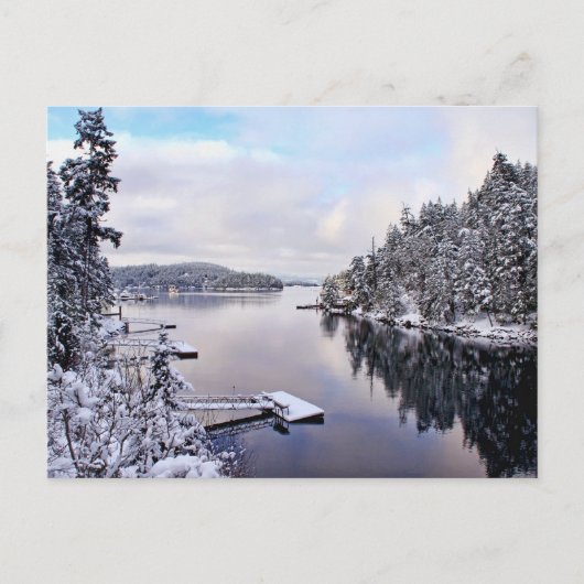 Winterbild Postkarte (Vorderseite)