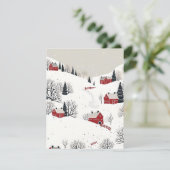 Winterbilder-Acrylics Feiertagskarte (Stehend Vorderseite)