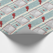 Winterbirken-Fotopapier Geschenkpapier (Ecke)