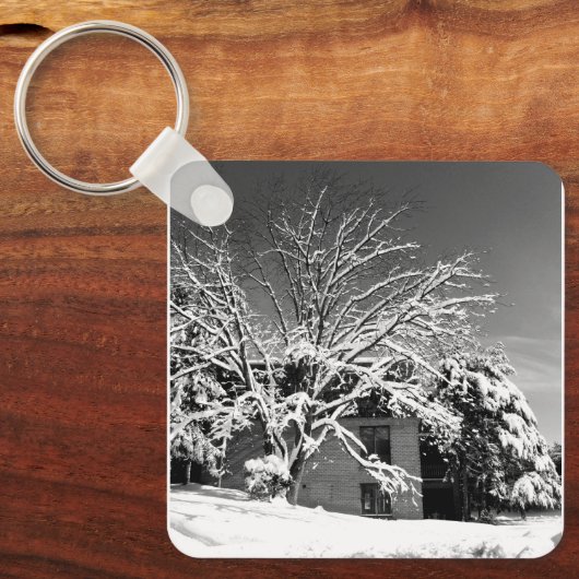 Winterblase B+W Schlüsselanhänger (Vorderseite)