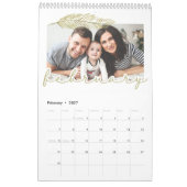 Winterblattseite Single Kalender, Mittel Kalender (Feb 2027)