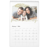 Winterblattseite Single Kalender, Mittel Kalender (Feb 2026)
