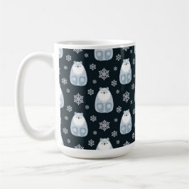 WINTERBLAU UND WEISSE FERIENWOHNUNG POLAR BÄREN KAFFEETASSE