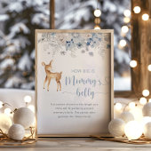 Winterblaue Hirsche wie groß ist das Bauchspiel de Poster