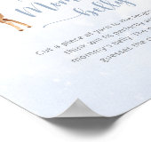 Winterblaue Hirsche wie groß ist das Bauchspiel de Poster (Ecke)