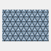 Winterblauer Swirl Geschenkpapier Set (Vorderseite 2)