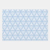 Winterblauer Swirl Geschenkpapier Set (Vorderseite)