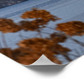 Winterblick auf das Leuchtturm von Esopus Meadows Poster (Ecke)