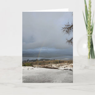 Winterblick auf den Fluss Kent Dankeskarte