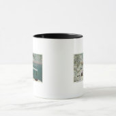 Winterblick auf den Hafen von Marblehead Tasse (Zentrum)