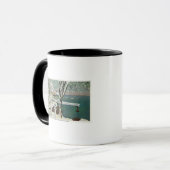 Winterblick auf den Hafen von Marblehead Tasse (Vorderseite Links)
