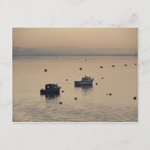 Winterblick auf den Hafen von Poole Postkarte