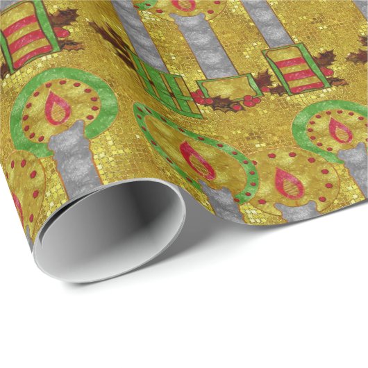 Winterblick Geschenkpapier (Rolleneckpunkt)