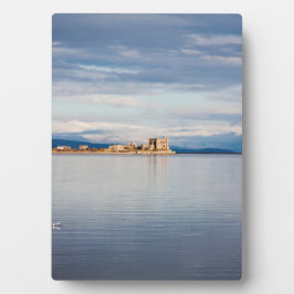 Winterblick Piel Island Morecambe Bay Cumbria Fotoplatte