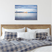 Winterblick Piel Island Morecambe Bay Cumbria Leinwanddruck (Insitu (Schlafzimmer))