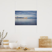 Winterblick Piel Island Morecambe Bay Cumbria Poster (Küche)