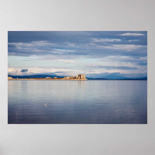 Winterblick Piel Island Morecambe Bay Cumbria Poster (Vorne)