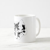 Winterblick, weiche Whiskys Kaffeetasse (VorderseiteRechts)