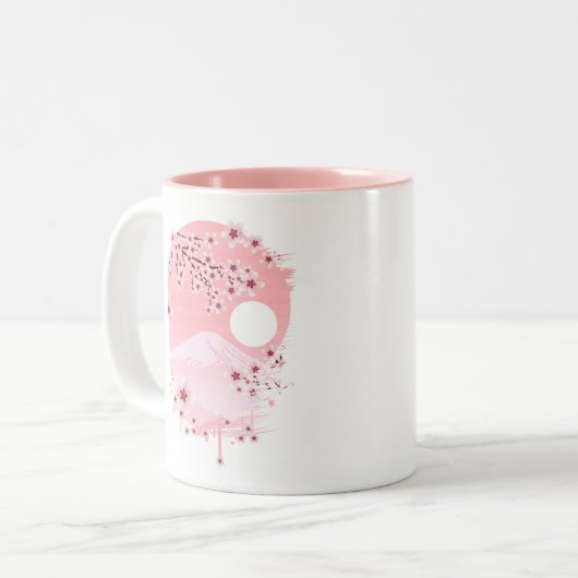 Winterblossom Zweifarbige Tasse (Vorderseite Links)