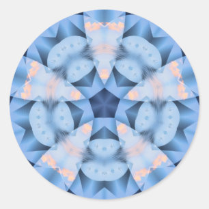 WinterBlues-Aufkleber Runder Aufkleber