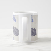 Winterblues Jumbo-Tasse (Rückseite)