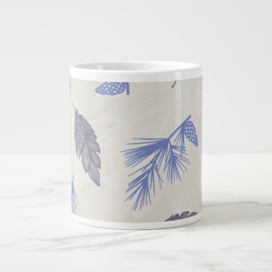 Winterblues Jumbo-Tasse (Vorderseite)
