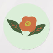 Winterblume Etiketten (Design 2)