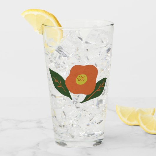 Winterblume Glas (Vorderseite Ice)
