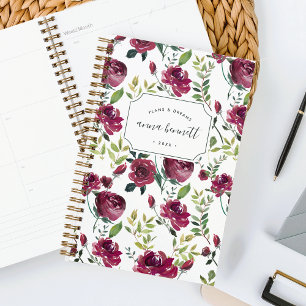 Winterblumen Personalisiert Planer