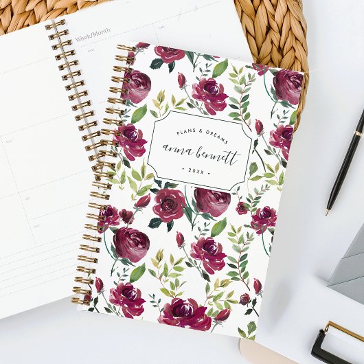 Winterblumen Personalisiert Planer