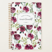 Winterblumen Personalisiert Planer (Vorderseite)