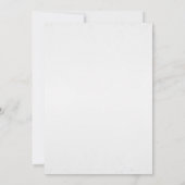 Winterblumenaustausch mit Wasserfarbe Einladung (Rückseite)