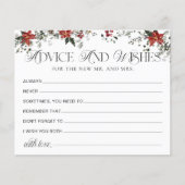 Winterblumenberatung und Brautparty-Karte wünscht (Vorderseite)