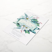 Winterblumenbouquet-Hochzeit Folieneinladung (Gedreht)