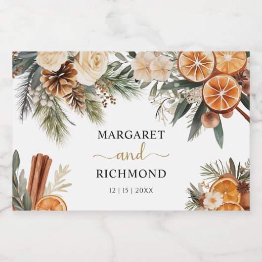 Winterblumenfest Schaumweinetikett (Einzelnes Label)