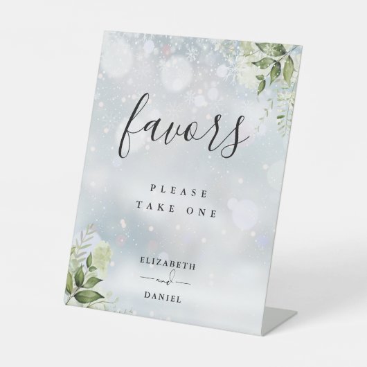 Winterblumengarten Favoritentabelle Sockelschild (Vorderseite)