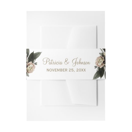 Winterblumengeschmack Einladungsbanderole (Vorderseite Beispiel)