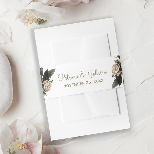 Winterblumengeschmack Einladungsbanderole