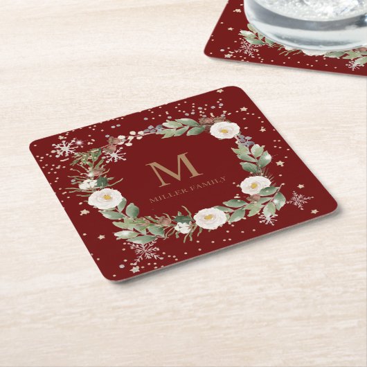 Winterblumengoldblütenmarkt Rechteckiger Pappuntersetzer (angewinkelt)