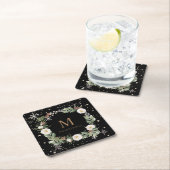 Winterblumengoldblütenmarkt Rechteckiger Pappuntersetzer (Vor Ort)