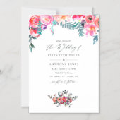 Winterblumenhochzeit Magneteinladung (Vorderseite)