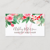 Winterblumenschminkhaar Visitenkarte (Vorderseite)