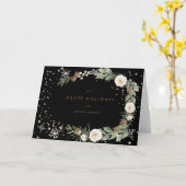 Winterblumenurlaub Grußkarte Karte (Gelbe Blume)