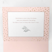 Winterblüte im Wasser - Rosa Foto Dreifach Gefaltete Urlaubskarte (Innen Erste Seite)