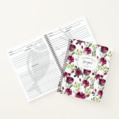 Winterblütenrezept Notizbuch (Innenseite)