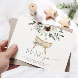 Winterboho Kinderzimmer Babydusche Danke Karte