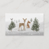 WinterBoho Woodland Diaper Raffle Umschließkarte Begleitkarte (Rückseite)